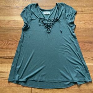 Hollister Green Tshirt Size Medium